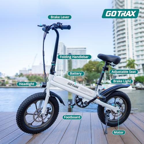 Gotrax S3 Electric Bike, 750W Peak Motor, 25 Miles Range, Folding Fat Tire E-Bike B18421