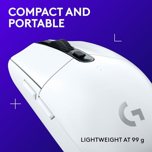 Logitech G305 LIGHTSPEED Wireless Gaming Mouse, Hero 12K Sensor, Black O4133