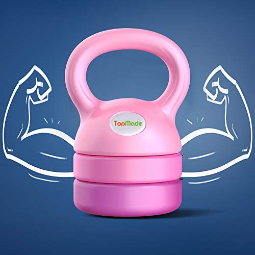 TopMade Adjustable Cast Iron Kettlebell Set for Home Gym Workout C247925