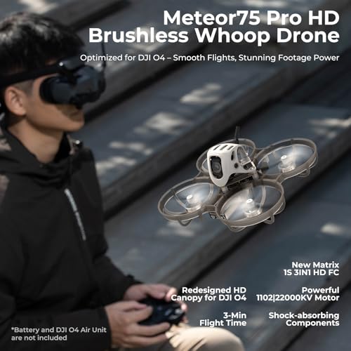 BETAFPV Meteor75 Pro Brushless Whoop Quadcopter PNP for O4 Air Unit X364107