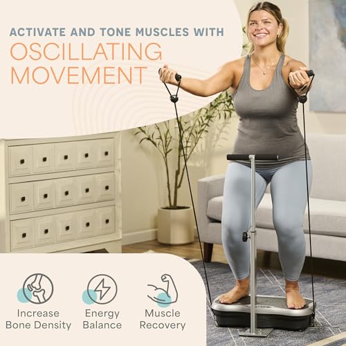 Lifepro TrimLite Vibration Plate Exercise Machine with Handlebars Q15746