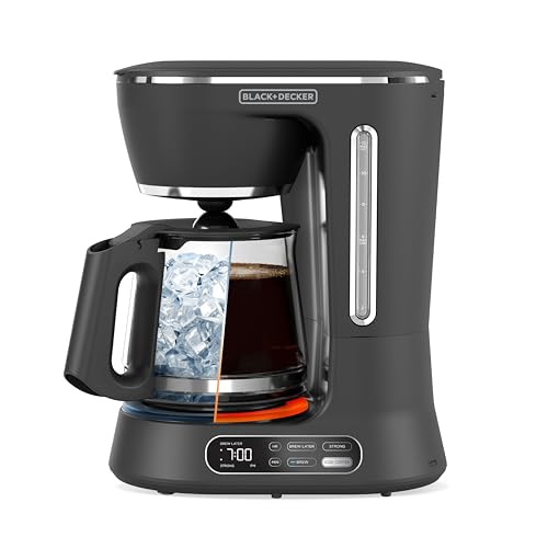 BLACK+DECKER 12-Cup Programmable Digital Coffee Maker, Black D647511