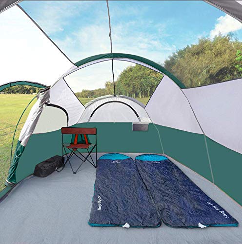 CAMPROS CP Tent 8 Person Weather Resistant Family Camping Tent with Carry Bag Z5924