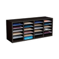 Safco Wooden Paper and Mail Organizer, Adjustable Shelves, Stackable B285