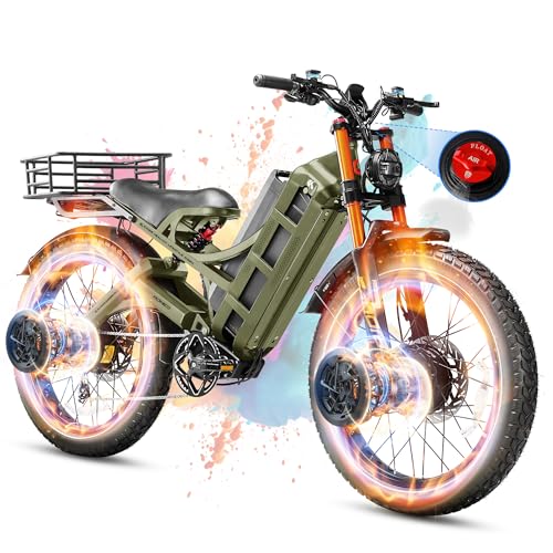 Romeo Pro 3 Electric Bike for Adults 5000W Dual Motor 60V 80Ah Fat Tire Full Suspension I27752