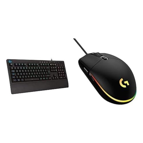 Logitech G203 Wired Gaming Mouse, 8,000 DPI, RGB, 6 Programmable Buttons, PC/Mac - Black U28629