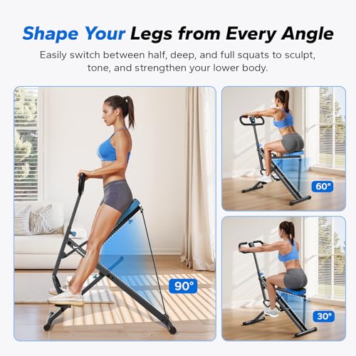 MERACH R07 2 in 1 Squat Rowing Machine, Foldable Home Exercise Equipment Y20209