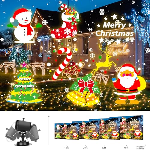 Halloween Christmas Projector Lights Outdoor with Remote, Waterproof Holiday Decor N1281