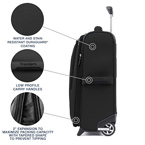 Travelpro Maxlite 5 Softside Expandable 2 Wheel Carry-On Luggage, Burgundy, 22-Inch Q6258
