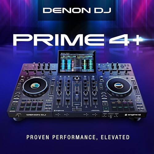 Denon DJ PRIME 4+ Standalone DJ Controller with 4 Decks and 10.1" Touchscreen Z5622