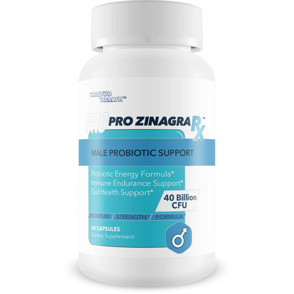 Pro Zinagra RX - Male Probiotic Support - Promote Increased Energy & Endurance - Support Gut & Male Health with Probiotics for Men - 40 Billion CFU Male Formula - Additional Immune Support Benefits