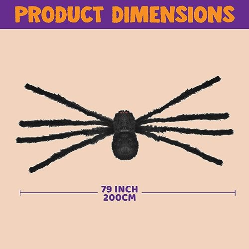 JOYIN 9 Ft Halloween Spider Outdoor Decorations Giant Scary Props Q72122