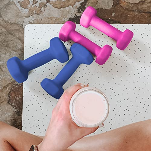 Gymenist Dumbbell Set with Hard Plastic Case, 3 Pairs F6725