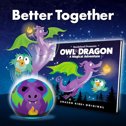Amazon Echo Dot Kids (newest model) with parental controls, includes 1 year of Amazon Kids+, Owl E6968