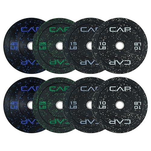 CAP Barbell 2-Inch Olympic Bumper Plate Weight Set O371151