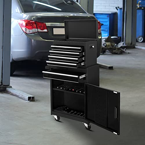 TUFFIOM 5-Drawer Rolling Tool Chest with Lockable Wheels X4579
