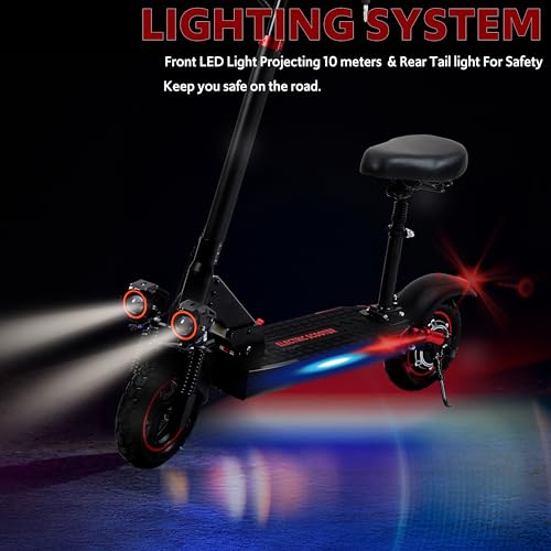 Off Road Electric Scooter Adults 800W 48V 11" All-Terrain Tires Dual Suspension B277