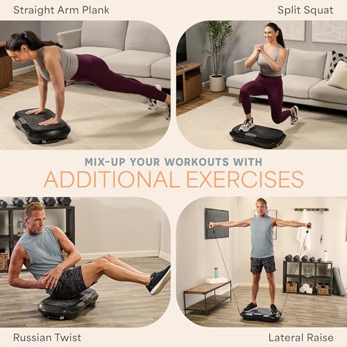 Lifepro Waver Vibration Plate Exercise Machine with Loop Bands V797593