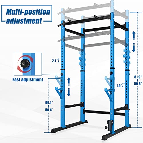 Bongkim Power Rack, Adjustable Squat Stand for Home Gym, 660lb Capacity L49550