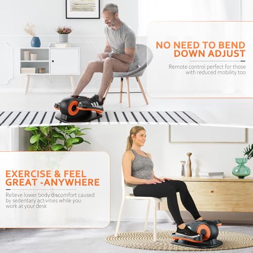 Under Desk Elliptical Machine for Seniors with Remote Control D796667
