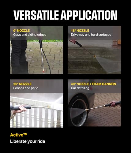 ACTIVE 2.0 Electric Pressure Washer 1800 PSI, Compact Power Washer for Car and Home I684
