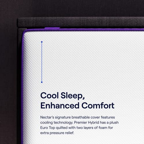 Nectar Hybrid Full Mattress 12 Inch Medium Firm Gel Memory Foam Y87993