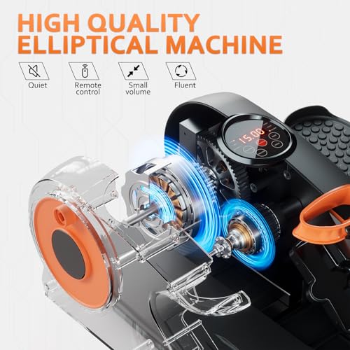 Under Desk Elliptical Machine for Seniors with Remote Control D796667