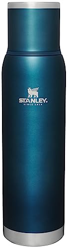 Stanley Adventure-To-Go Vacuum Bottle 25 oz Wide Mouth Insulated Stainless Steel Thermos, Blue Glow D5617