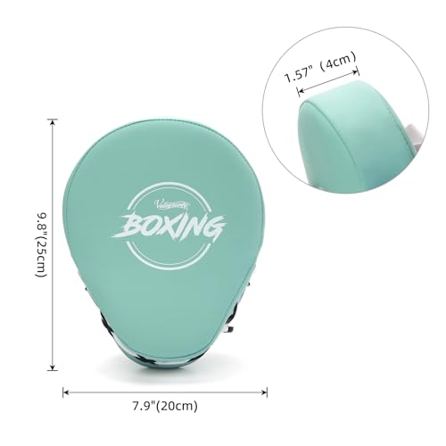 Valleycomfy Boxing Curved Focus Punching Mitts Leatherette Training Pads D262
