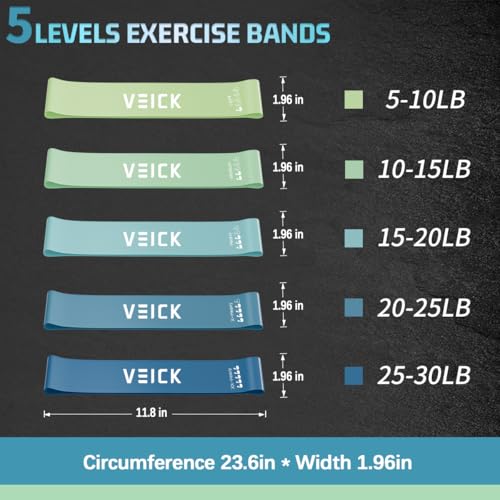 VEICK Resistance Bands with Handles for Home Workout O75059