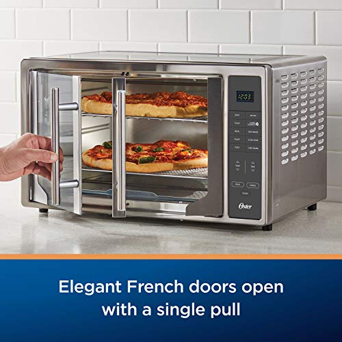 Oster Air Fryer Oven 10-in-1 Countertop Toaster Stainless Steel E453