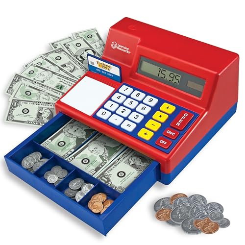 Learning Resources Pretend & Play Calculator Cash Register Toy for Kids H91438