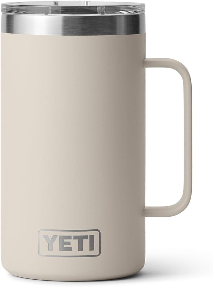 YETI Rambler 24 oz Mug, Stainless Steel, Vacuum Insulated N160