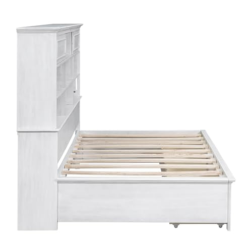 LZ LEISURE ZONE Twin Size Upholstered Daybed with Trundle, Black X734336