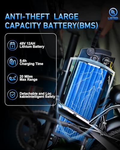 Folding Electric Bike for Adults with Removable Battery P213045