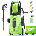 Electric Pressure Washer 5000 PSI 4.0 GPM Power Washers Electric Powered with 33ft Hose, 4 Nozzle and Foam Cannon, Powerwashers Cleaner Machine for Home, Cars, Patio, Green