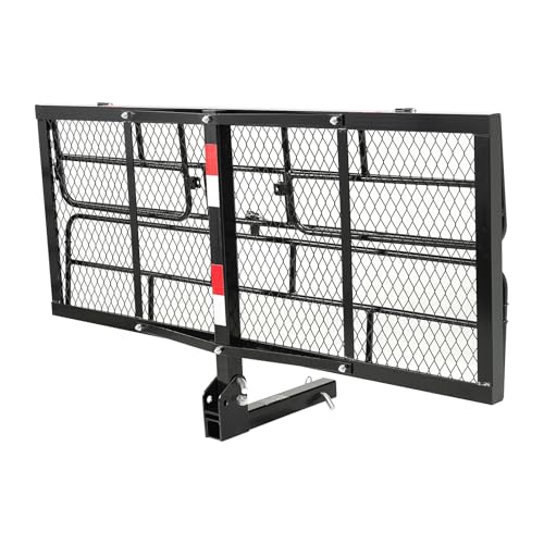 VEVOR 70" x 30" x 6" Hitch Cargo Carrier, 500 lbs Capacity, Folding for 2" Receiver I3546