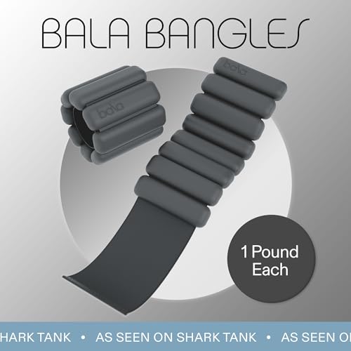 Bala Bangles Wrist & Ankle Weights Adjustable Silicone Set for Women Men Y10032