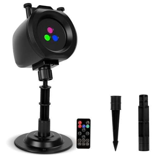 Halloween Christmas Projector Lights Outdoor with Remote, 4 Slide Patterns R6933