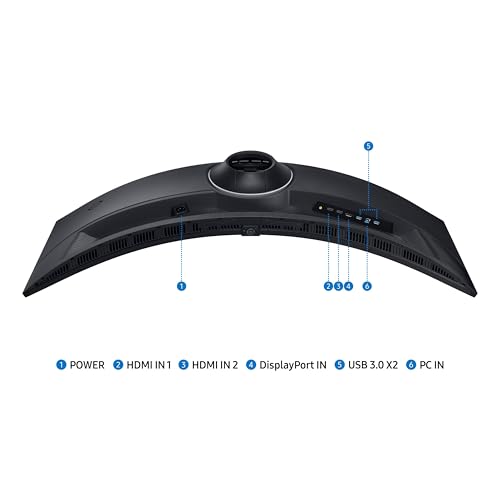 SAMSUNG 49" Odyssey G9 (G95C) DQHD 1000R Curved Gaming Monitor, 240Hz, 1ms, DisplayHDR 1000 L9256
