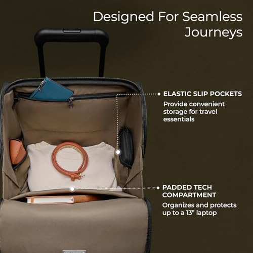 Briggs & Riley 22" Carry On Expandable Spinner - Softside Luggage, Black G487462