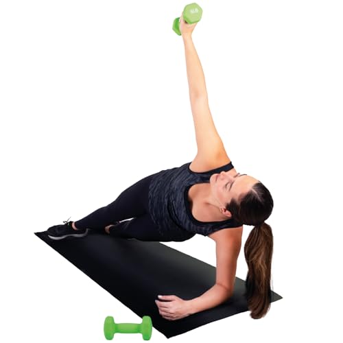 FUXION Neoprene Dumbbell Hand Weights, Set of 2, Hexagon Non-Slip E207497