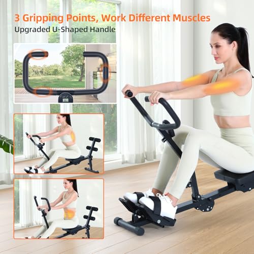 Sportneer Foldable Hydraulic Rowing Machine with 12-Level Resistance Z314