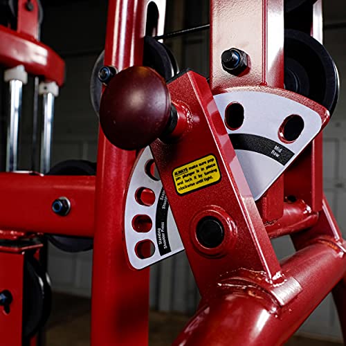 Body-Solid BFMG30 Multi-Station Home Gym Machine, Red D1051