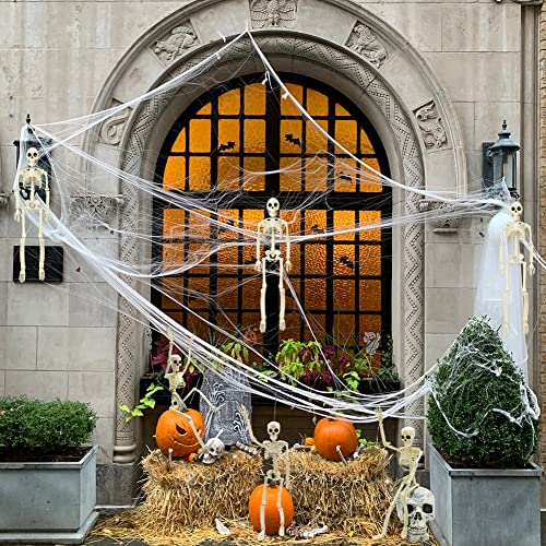 Life Size Skeleton with Posable Joints for Halloween Decor R4204