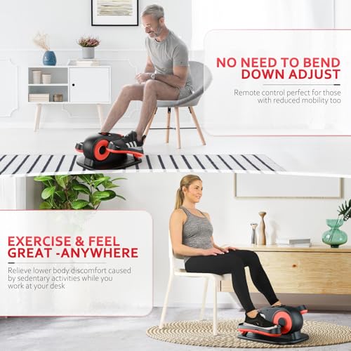 Under Desk Elliptical Machine for Seniors with Remote Control D796667