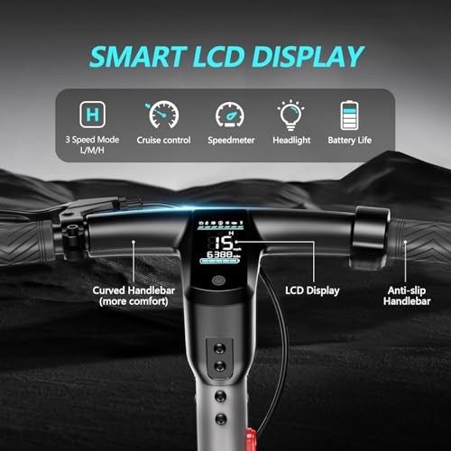 SISIGAD Electric Scooter for Adults, 10" Tires, 600W Motor, 22 MPH, 30 Miles Range, Foldable O1563