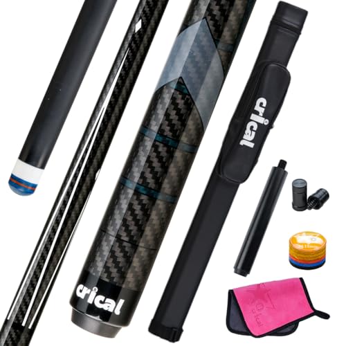 CRICAL Carbon Fiber Pool Cue Stick 58" with 12.5mm Tip J317692