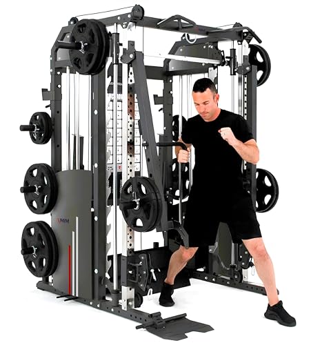 MiM USA Hercules EX Commercial All in One Gym Machine with 400 lb Weight Stack W526181