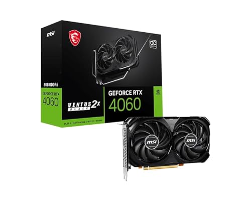MSI GeForce RTX 4060 Ventus 2X Black 8G OC Gaming Graphics Card A74213